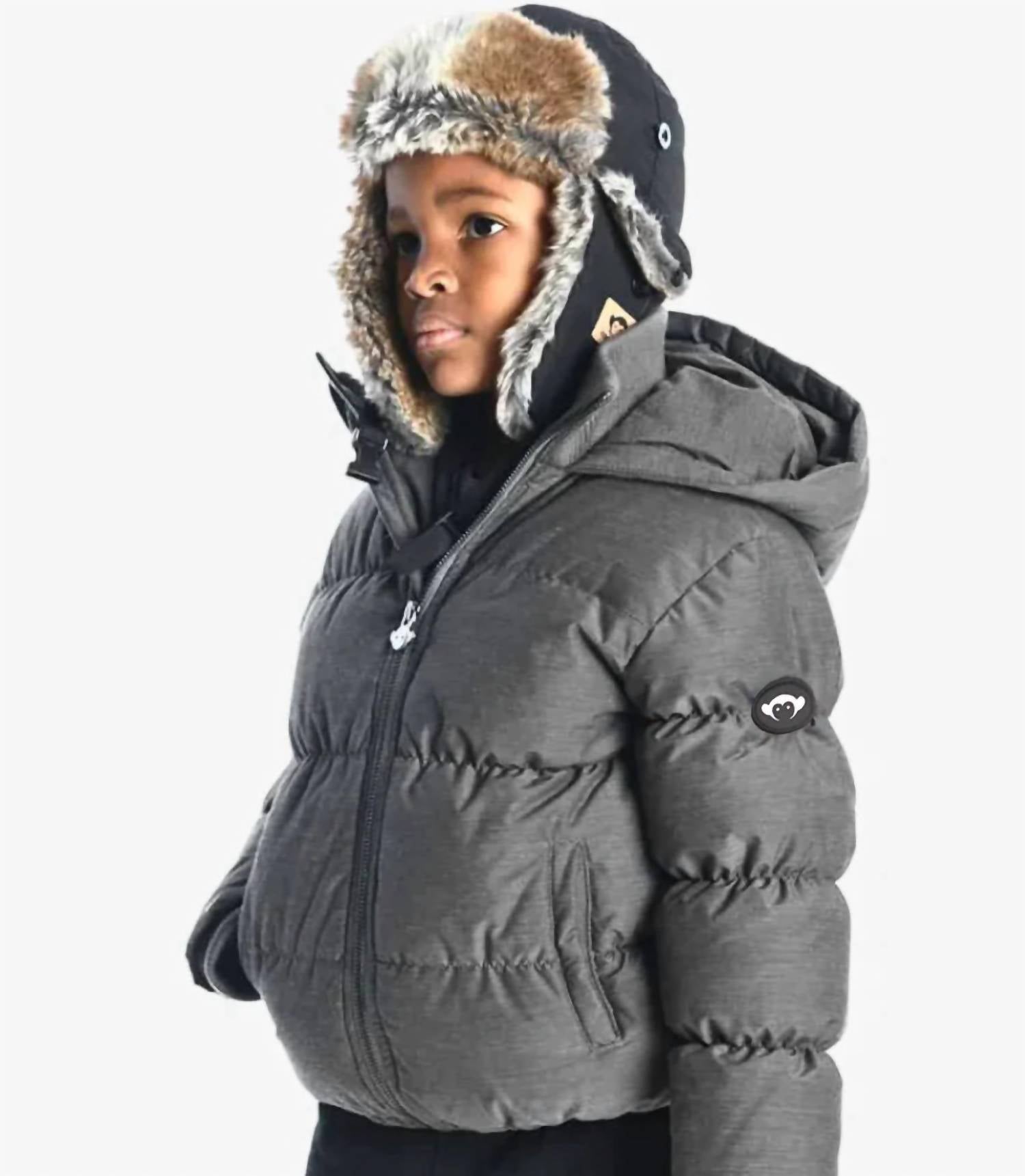 Appaman Kid's Benji Aviator Hat in eclipse - kids' hat - alternate view