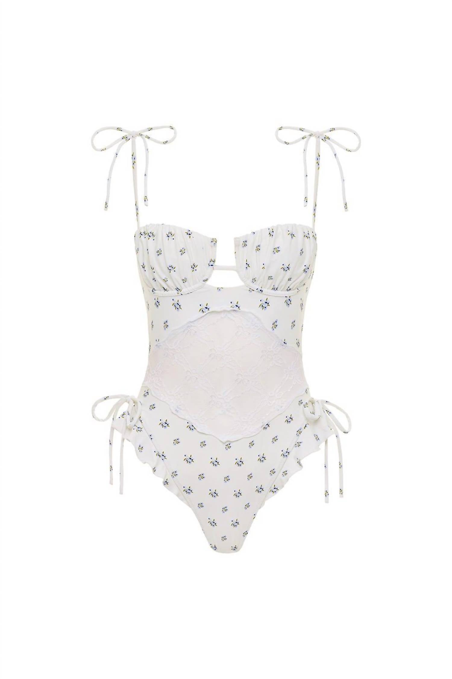 Montce - Petal Variation One-piece With Lace Swimsuit