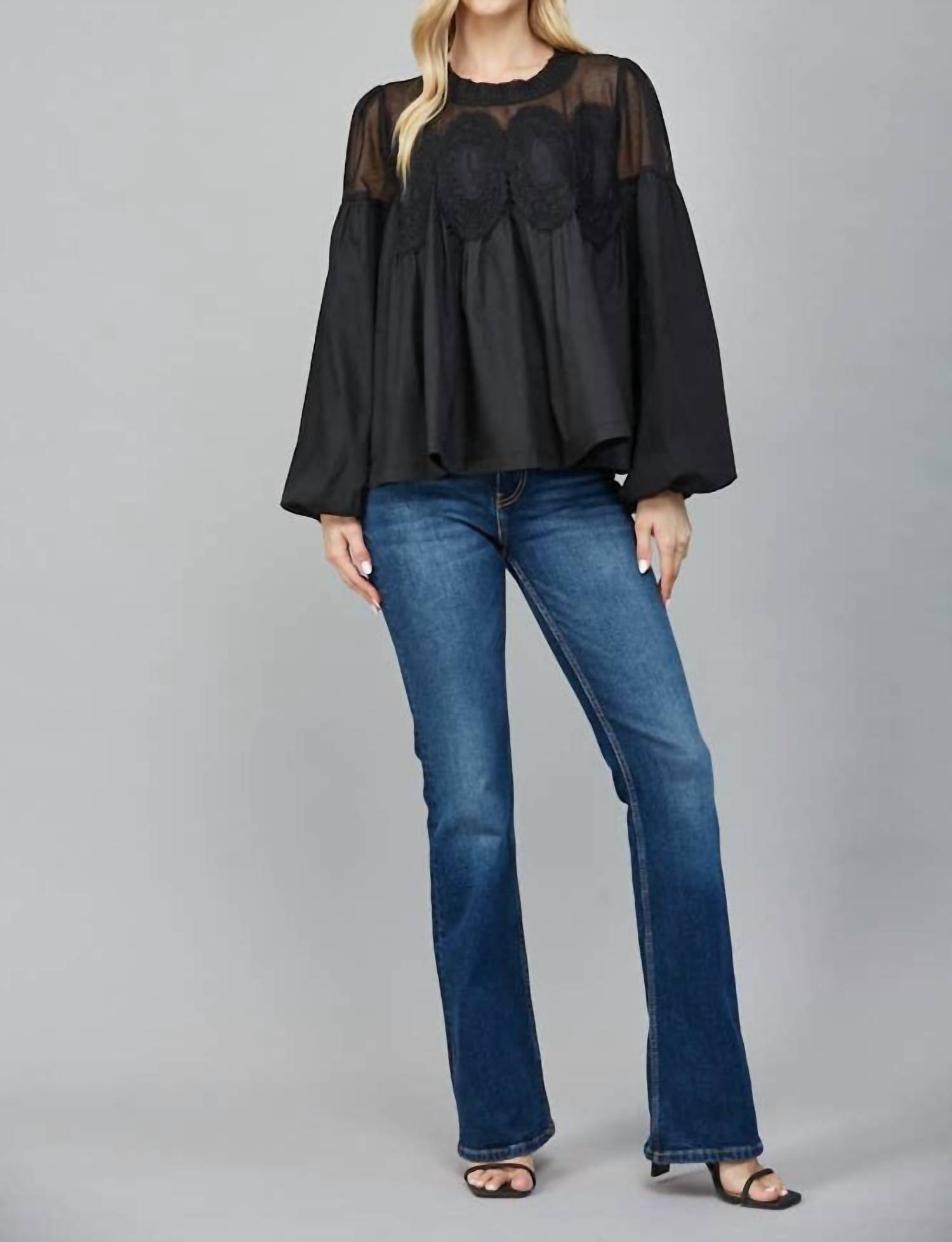 Fate Mixed Emotions Blouse in black - women's blouse - view 4
