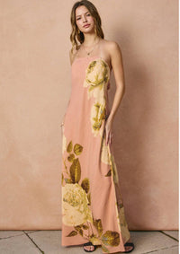 Dress Forum - Strapless Tie Back Maxi Dress