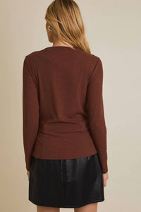 Gilli - Shirred Long Sleeve Top