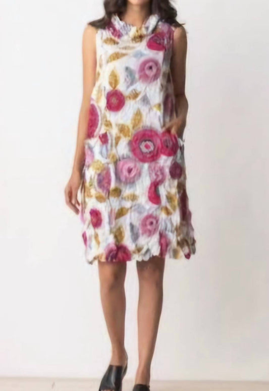 Liv By Habitat - Crimped Crepe Floral Cowl Dress