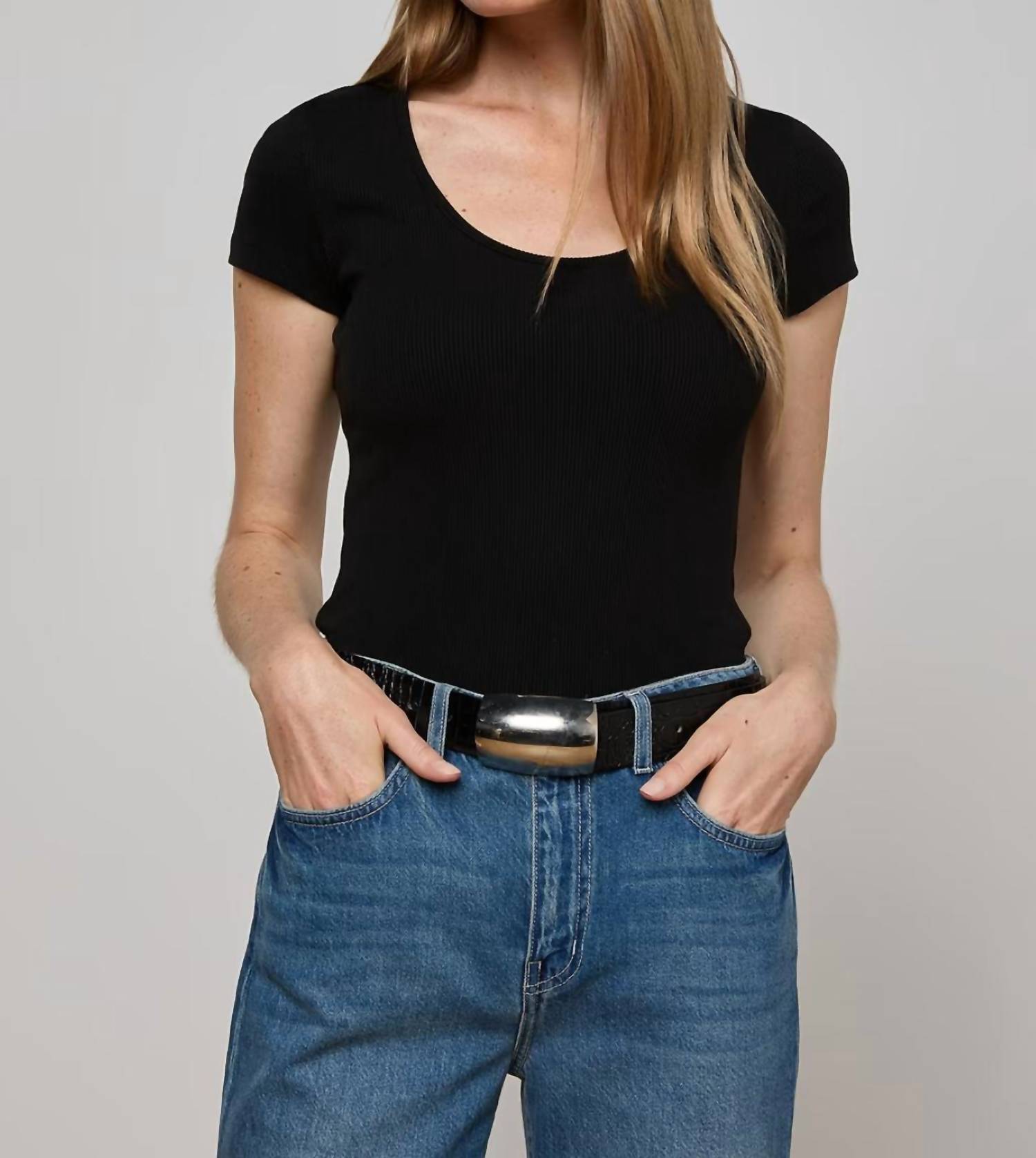 L'Agence - Brynlee Scoop Neck Top