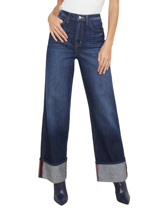 L'Agence - MILEY CUFFED WIDE LEG JEAN