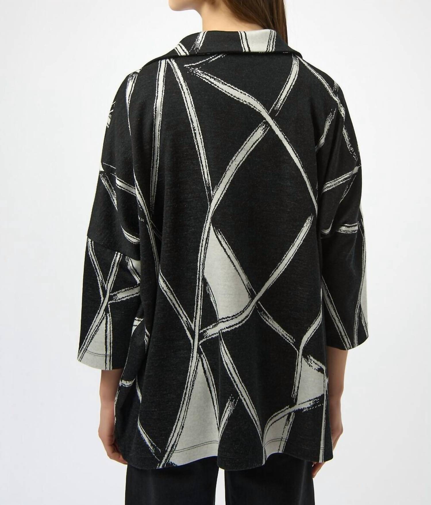 Joseph Ribkoff - Abstract Blazer With Pockets