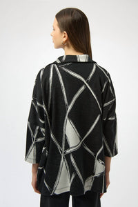 Joseph Ribkoff - Abstract Blazer With Pockets
