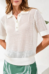 Tribal - Short Sleeve Polo Sweater