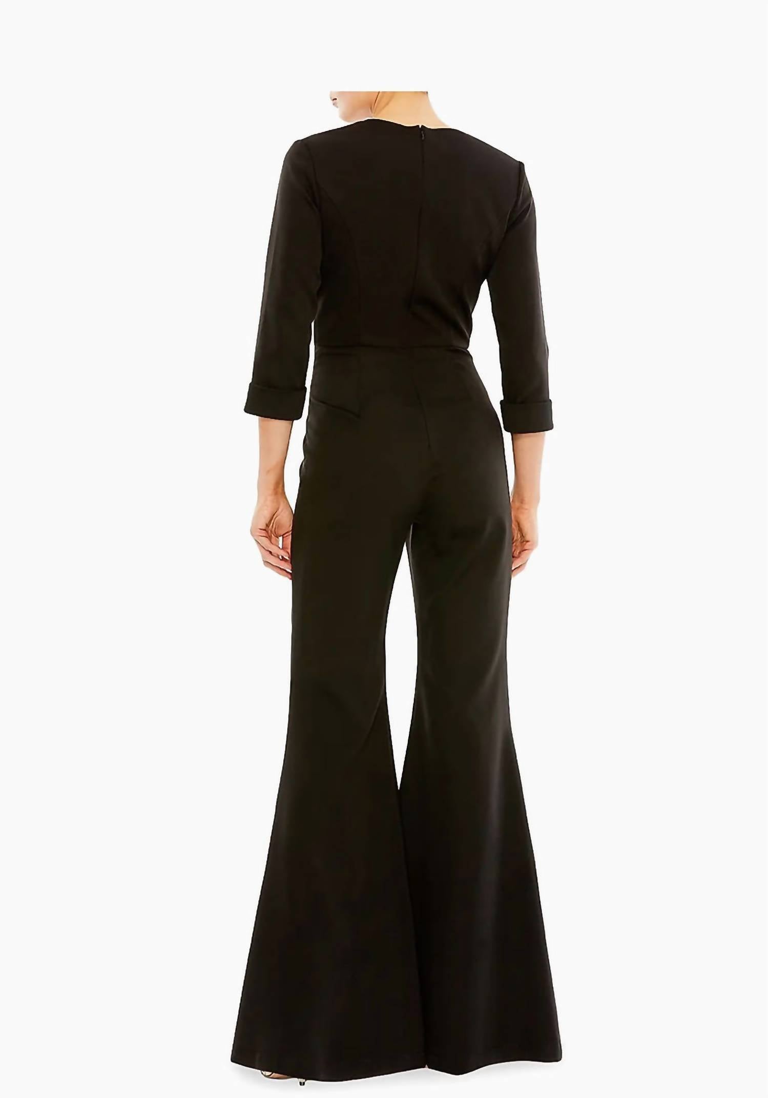 Mac Duggal - Satin Wide Leg Jumpsuit