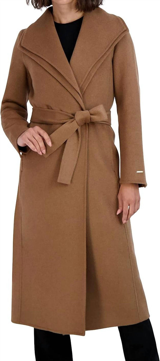 Maxi Double Face Belted Wrap Coat