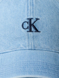Calvin Klein - Unisex Denim Compact Monogram Baseball Cap