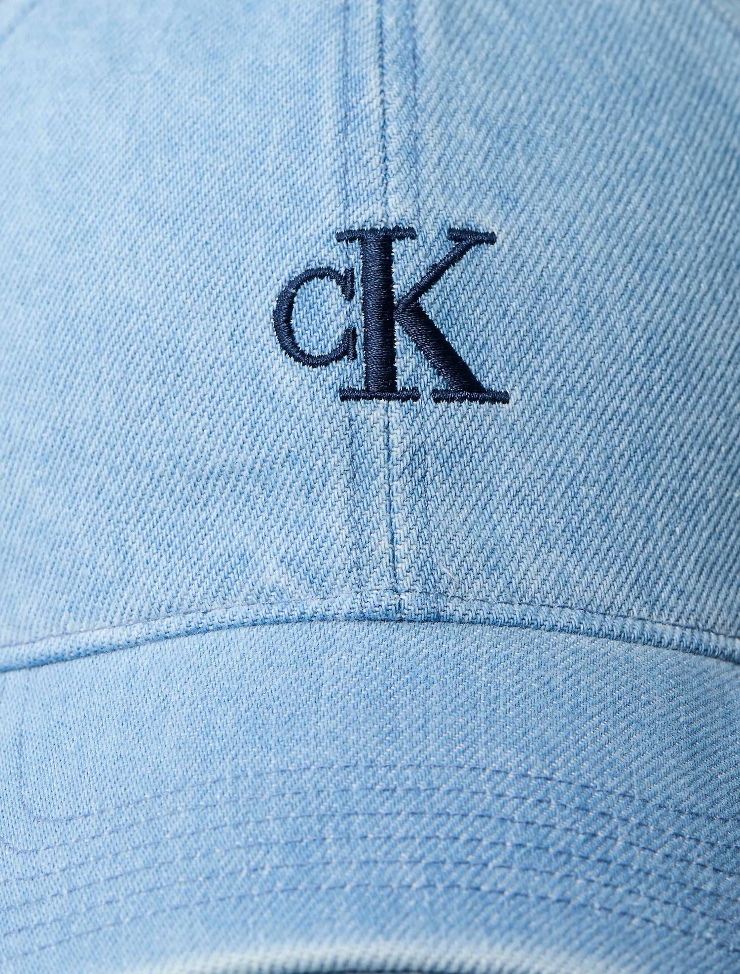 Calvin Klein - Unisex Denim Compact Monogram Baseball Cap