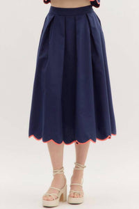 Entro - Totally Tulips Midi Skirt