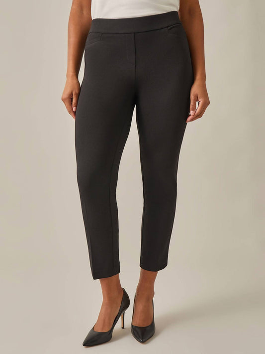 Kasper - Pull-on Straight Leg Pants