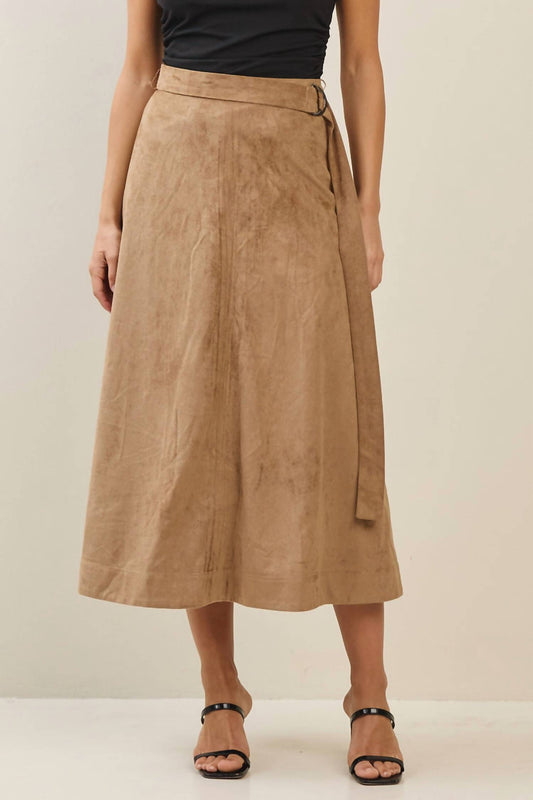 Able - Willow Vegan Suade A-line Skirt