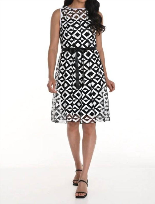 Frank Lyman - Frank Lyman Geometric Dress