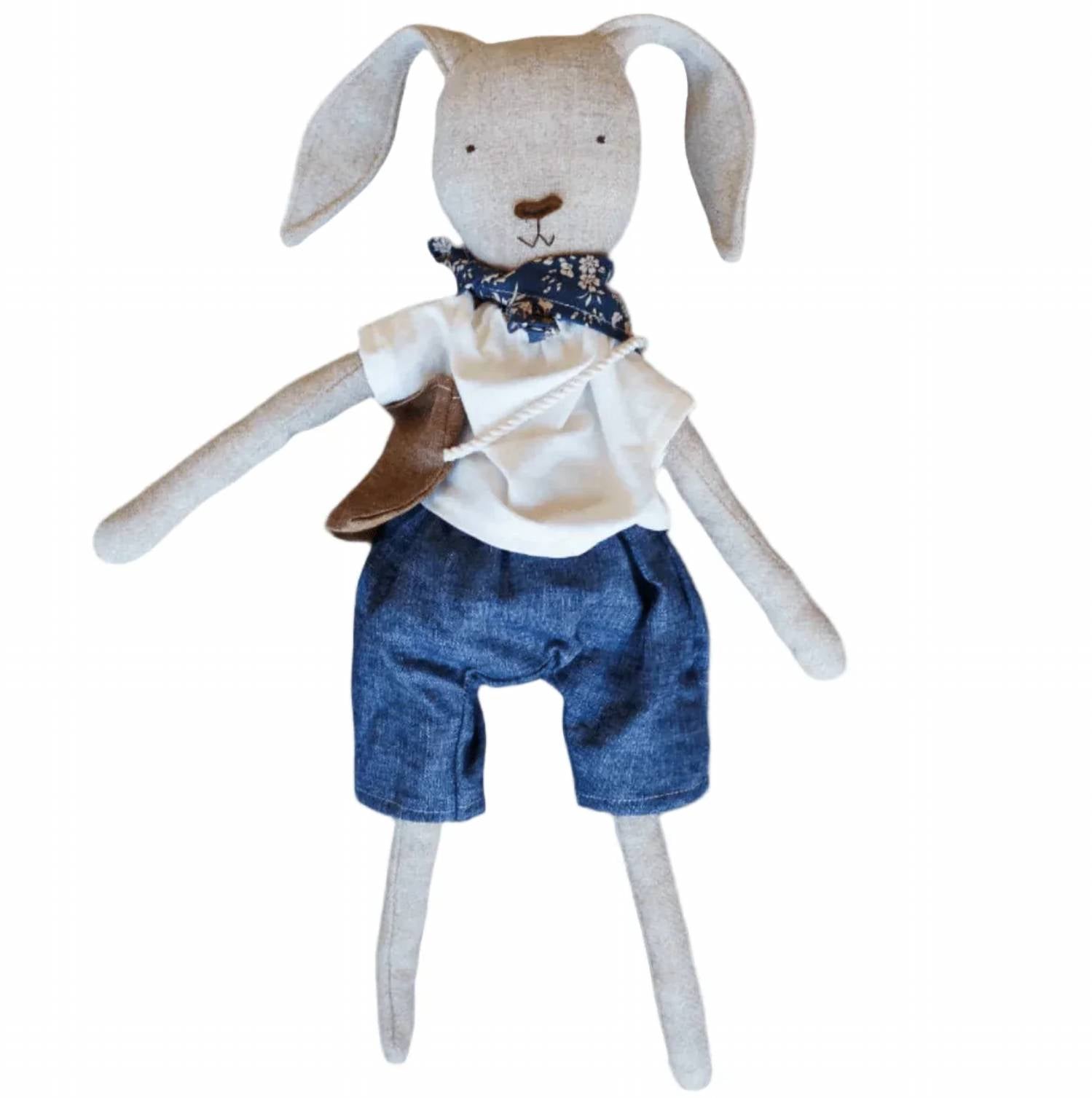 Woolgrass Farm - Ruthie The Rabbit With Chambray Pants