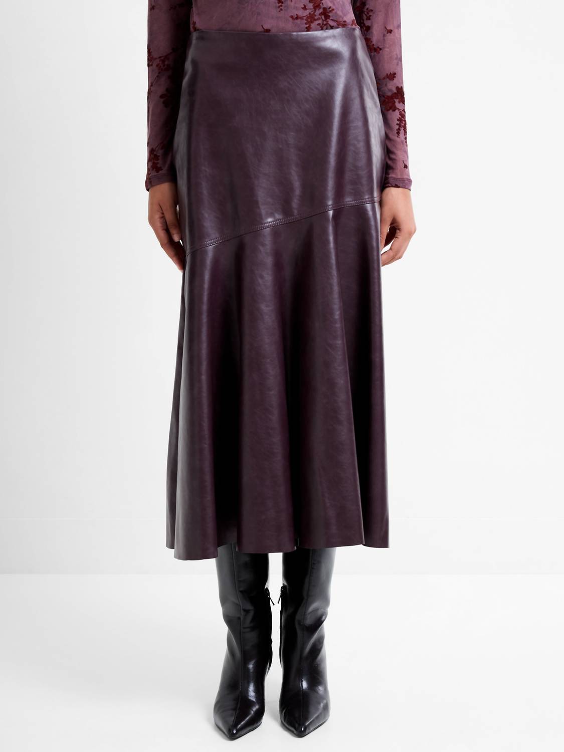 French Connection - Kayleigh Fluted Midi Skirt