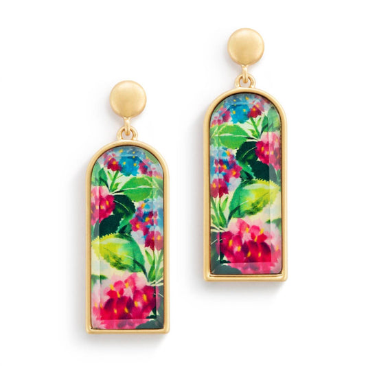 Demdaco - Women's Hydrangea Drop Earrings