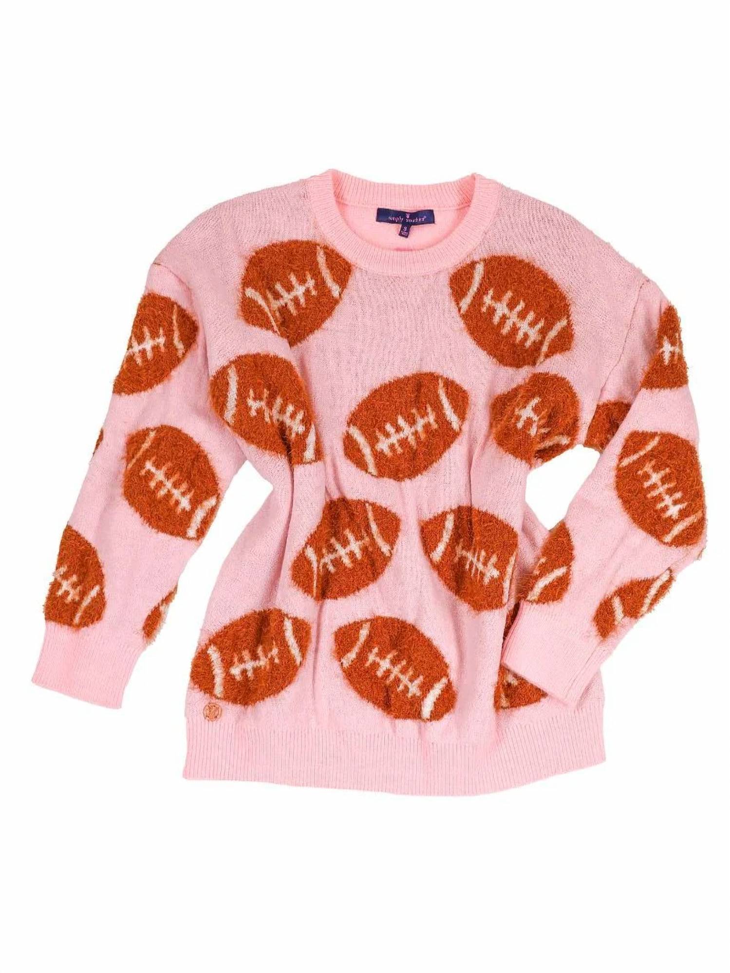 Simply Southern - Football Fuzzy Sweater