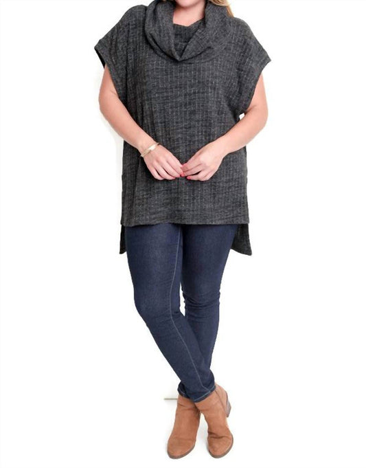 Umgee - Cowl Neck Tunic Sweater - PLUS