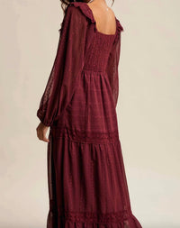 Listicle - Ruffle Trim Tiered Maxi Dress