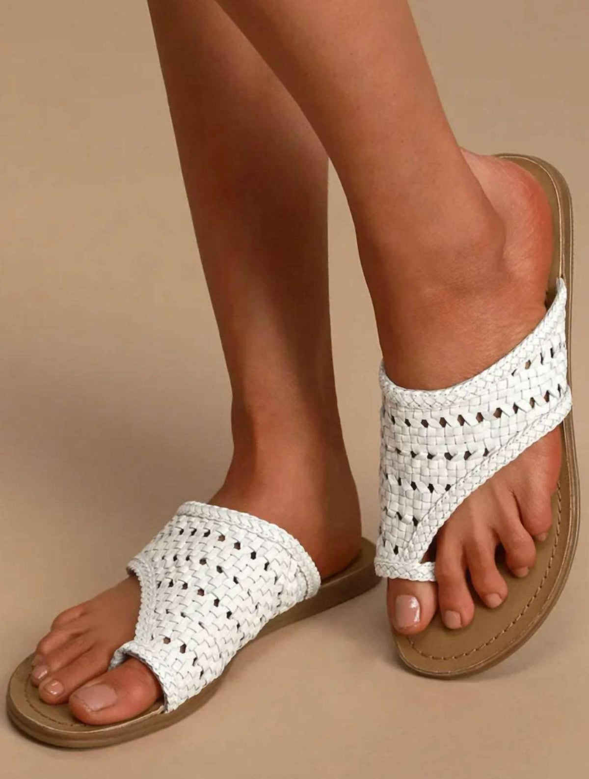 Salt + Umber - Athena Loop Woven Sandal