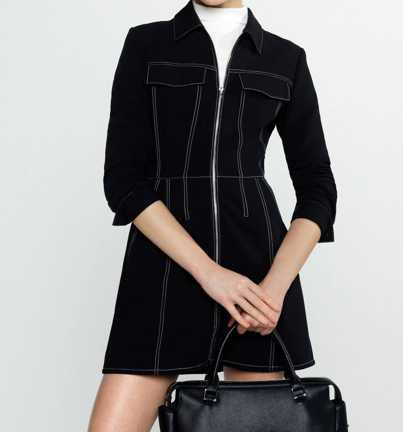 French Connection - Azra Twill Mini Dress