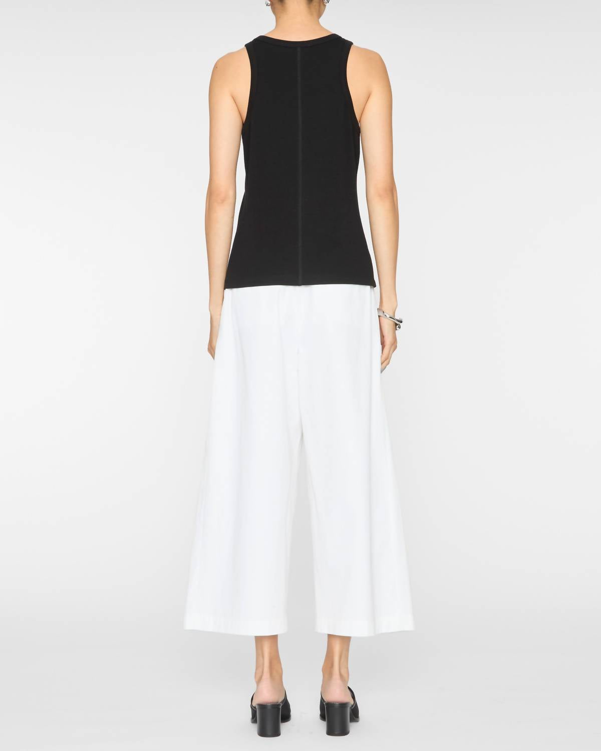 DREW Elle Tank Top in black - women's tank top - detail view