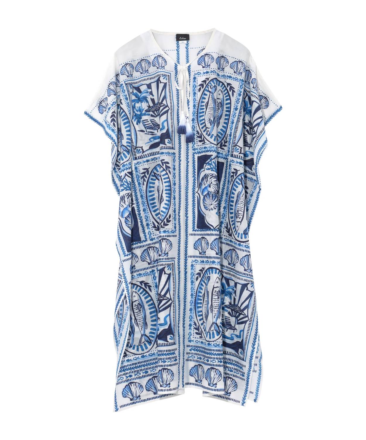 Echo - Montauk Tile Caftan Dress