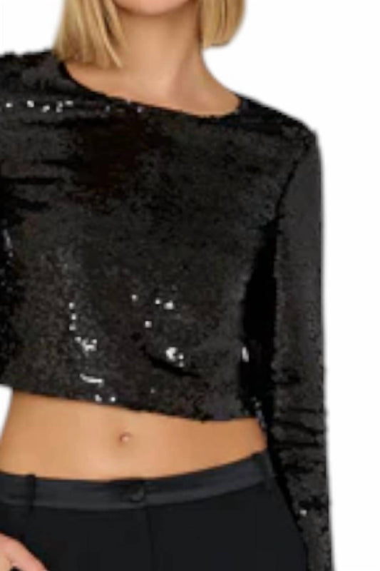 Milly - Shailyn 3D Sequins Rosette Top