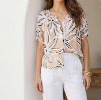 Fifteen Twenty - Sam Short Sleeve Button-Up Top