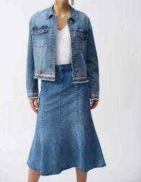 Joseph Ribkoff - Embroidered Denim Jacket
