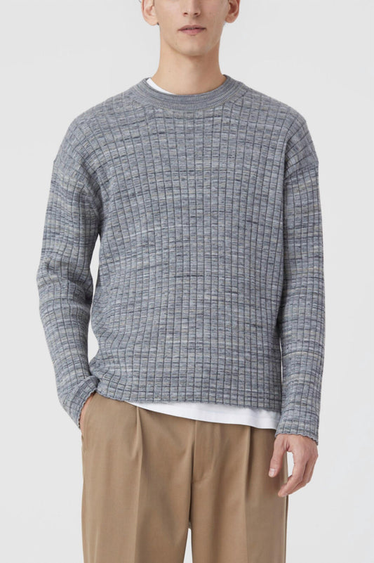 Crew Neck Ribbed Jumper