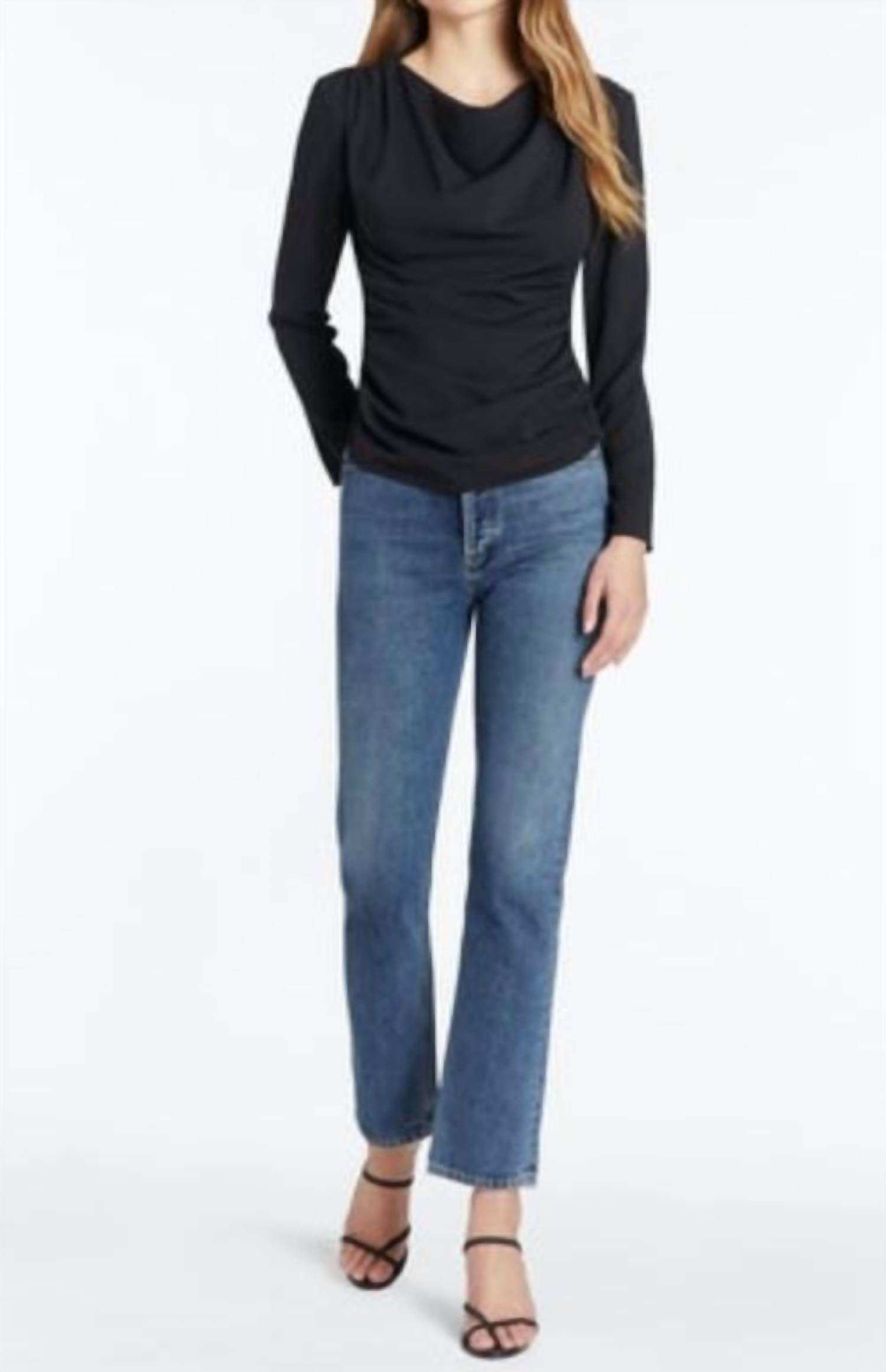 Amanda Uprichard - Long Sleeve Fersia Top