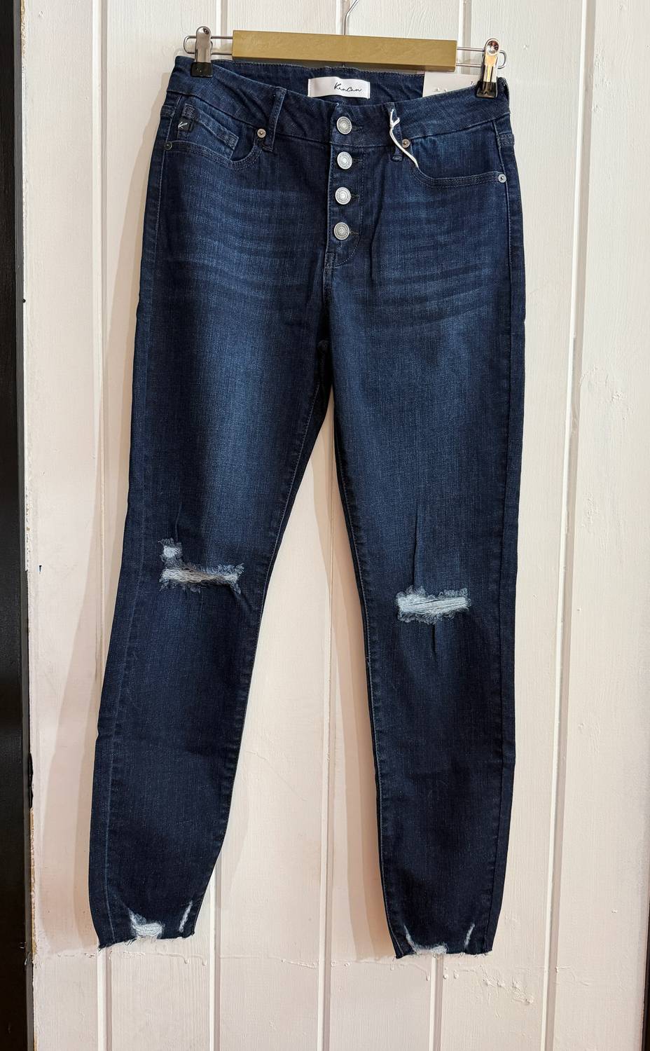 Kancan - Women's Button Ankle Skinny Jeans