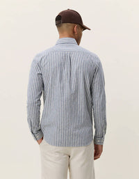 Les Deux - Stripe Cotton Linen Shirt