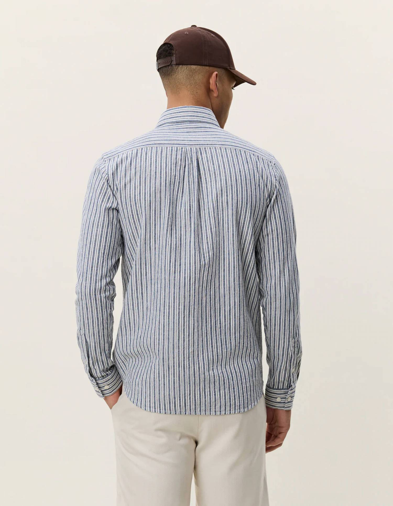 Les Deux - Stripe Cotton Linen Shirt
