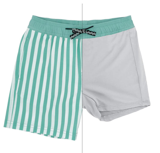 Feather 4 Arrow - Boy's Striped Swim Trunk