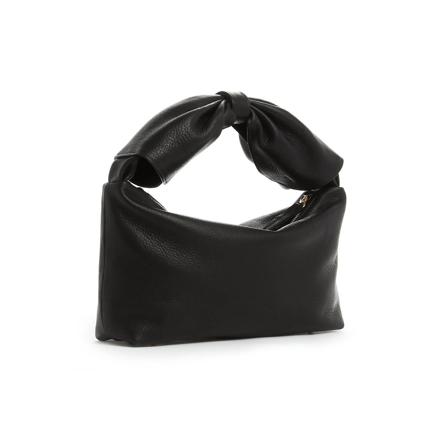 m.andonia Women's Audrey Bow Satchel Bag in black - women's bag - detail view