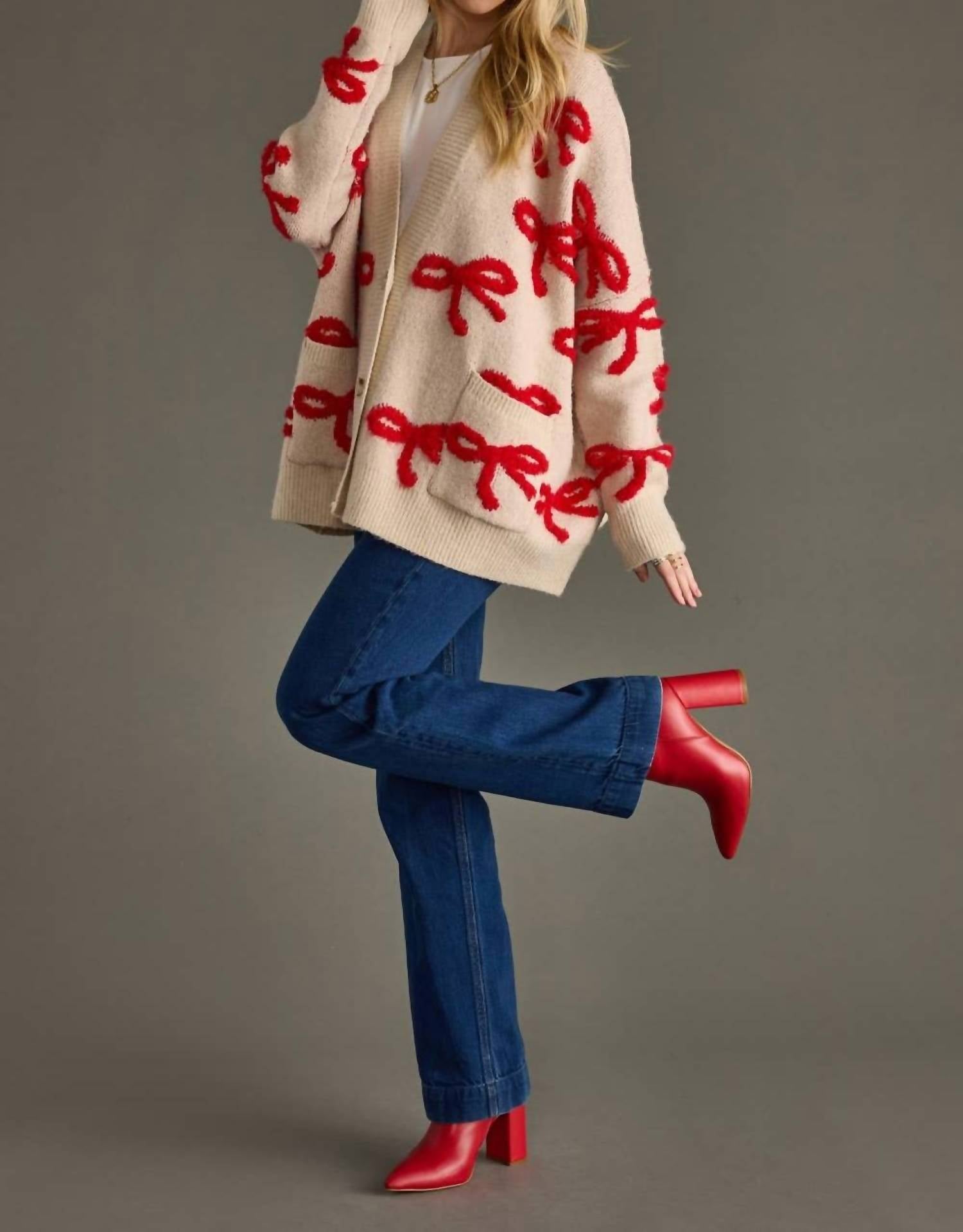 Panache Apparel - Bow Cardigan