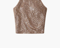 Staud - Bree Halter Neck Crop Top