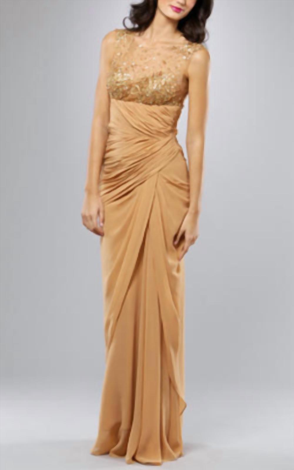 Mignon - Mignon Sheer Chiffon Gown