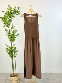 Be Cool - Women's Graceful Flow Knit Midi Dress