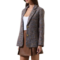 Sugarlips - Serah Margaret Tweed Oversized Blazer