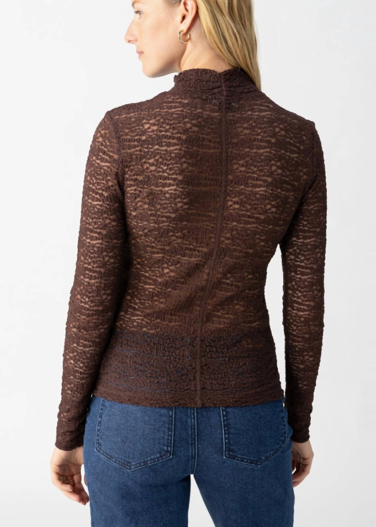 Sanctuary - Textured Mock Neck Tee