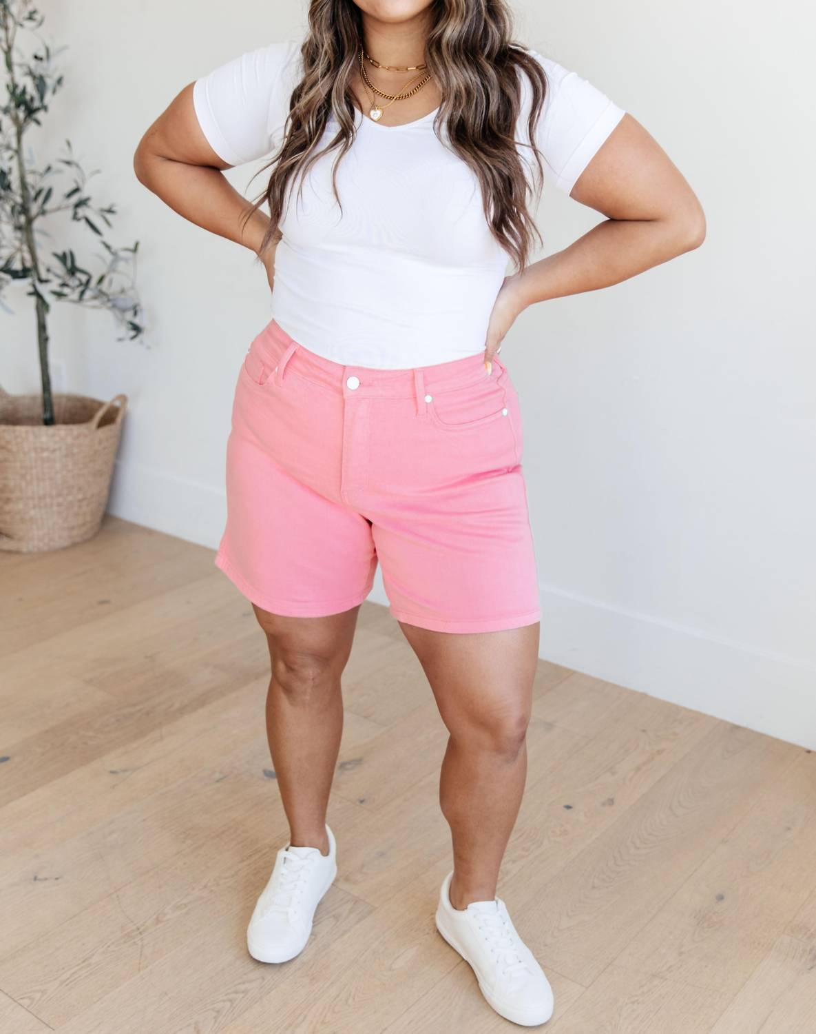 Judy Blue - High Rise Control Top Cuffed Shorts