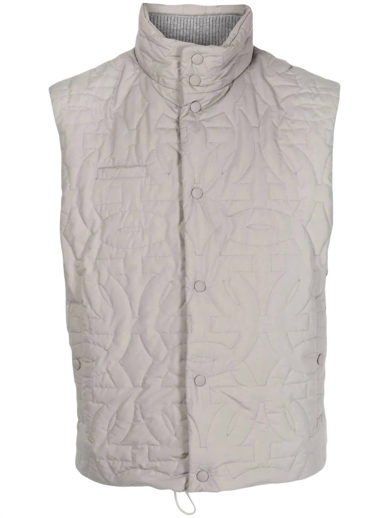 Salvatore Ferragamo - Quilted Funnel Neck Gilet Vest