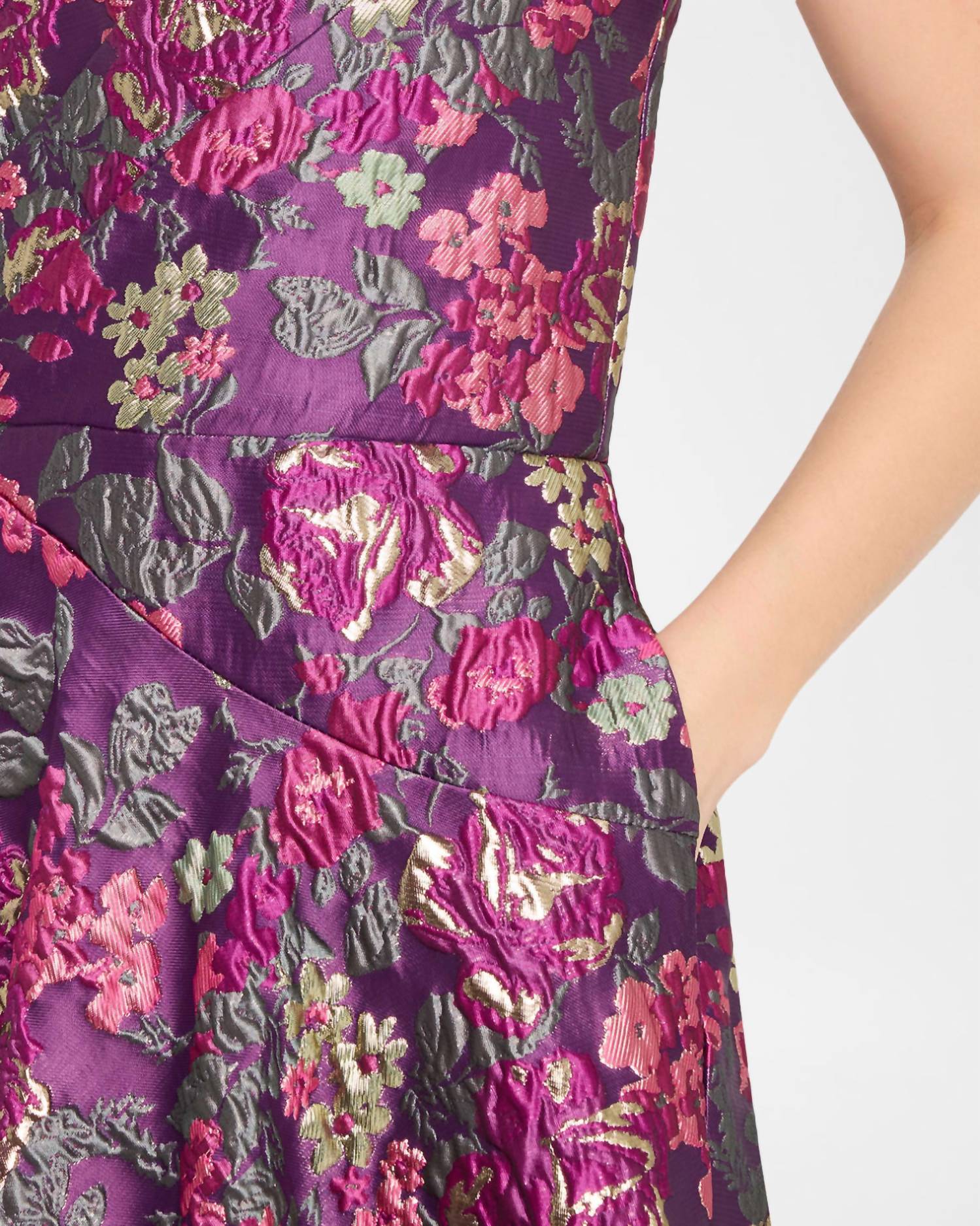 Theia - Carolina Strapless Midi Dress