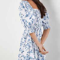 Apricot - Rose Cotton Milkmaid Midaxi Dress