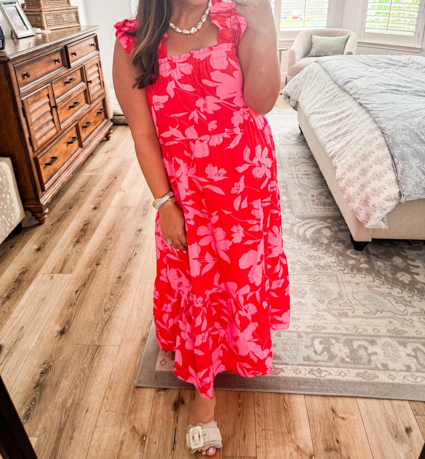 Thml - Hibiscus Tiered Maxi Dress